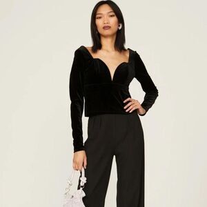 Louna Velvet Sweetheart Top